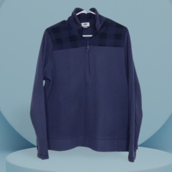Old Navy Fleece Navy Blue Pullover (L) - Picture 1 of 4